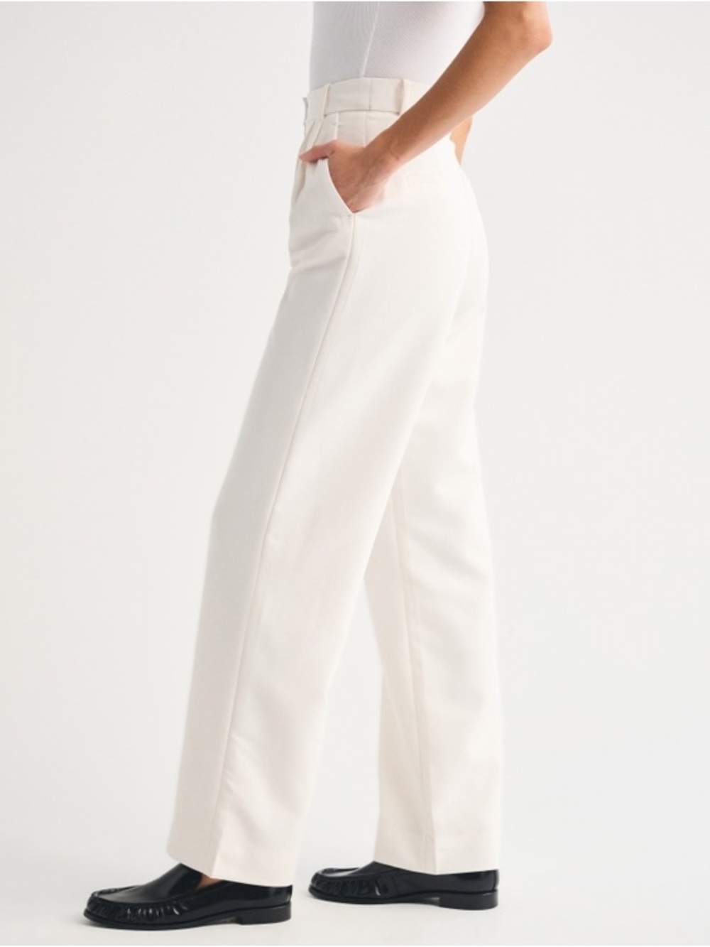 Abercrombie & Fitch Sloane Tailored Wide Leg Pant 25L - Picture 6 of 6